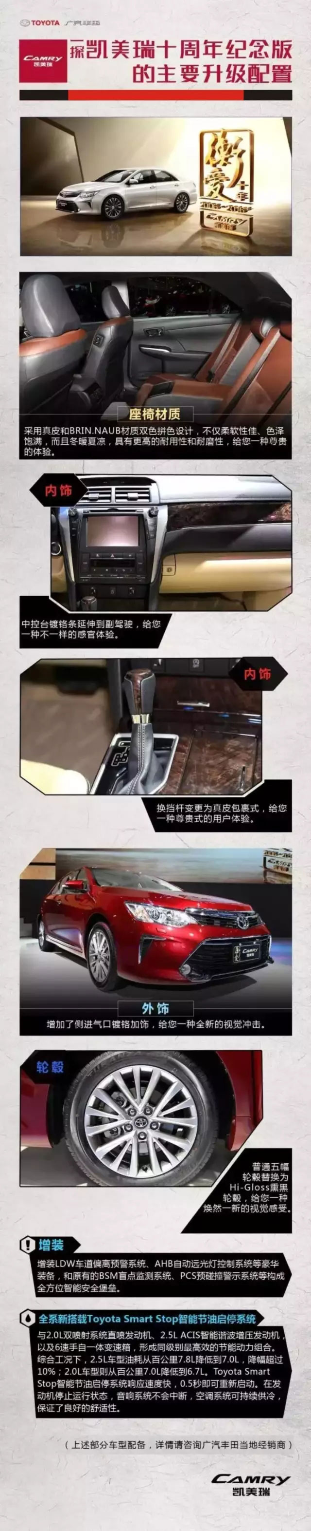 全新凱美瑞十周年紀念版榮耀上市,現(xiàn)接受預定！